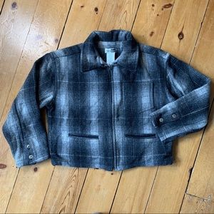 VINTAGE cropped shirt jacket